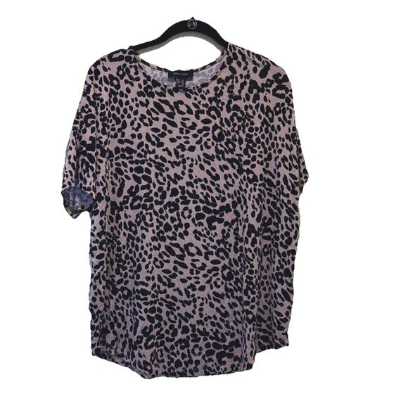 Soft T Shirt Leopard Print Beige Black By New Look Women’s Size 14 UK/Size 10 US - Picture 2 of 6